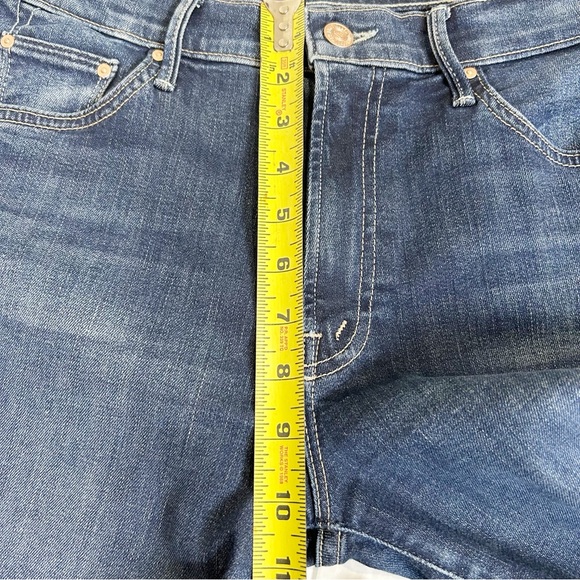 MOTHER Women's Boot Cut Jeans - Blue with Red Heart - Picture 12 of 16